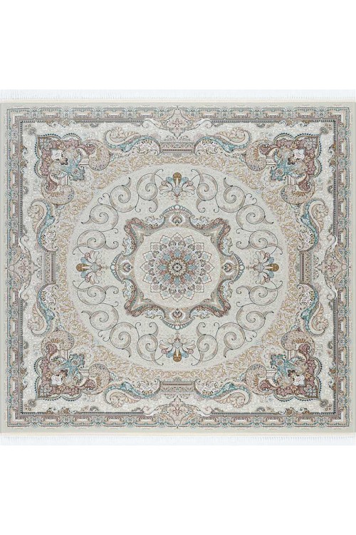Иранский ковер Shahname 1500 144 Крем квадрат
